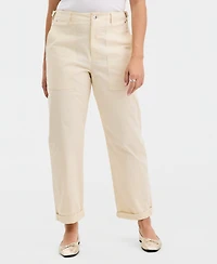 On 34th Women's Straight Leg Patch-Pocket Pants, Macy's Exclusive