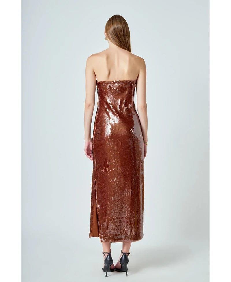 endless rose Women's Sequin Maxi Dress