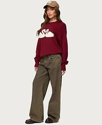 Edikted Women's Swan Oversized Knit Sweater