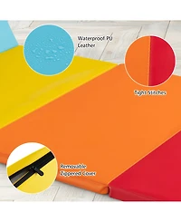 Sugift 5-Panel Folding Gymnastics Mat for Kids