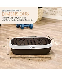 Lifepro HexaPlate Lite Vibration Plate Exercise Machine – Full Body Vibrating Platform for Lymphatic Drainage, Recovery & Muscle Toning