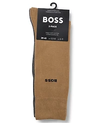 Boss by Hugo Boss Men's Low-Cut Crew Socks, 2-Pack