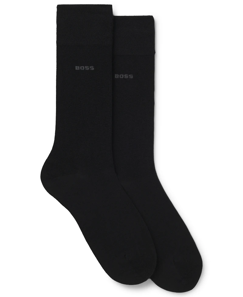 Hugo Boss Men's 2-Pack Solid Regular Length Socks