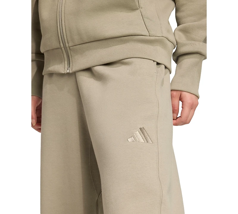adidas Women's All Szn Fleece Loose Wide-Leg Pants