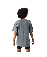 Gameday Couture Women's Gray Detroit Lions Peak Performance Oversized Snow Wash T-Shirt