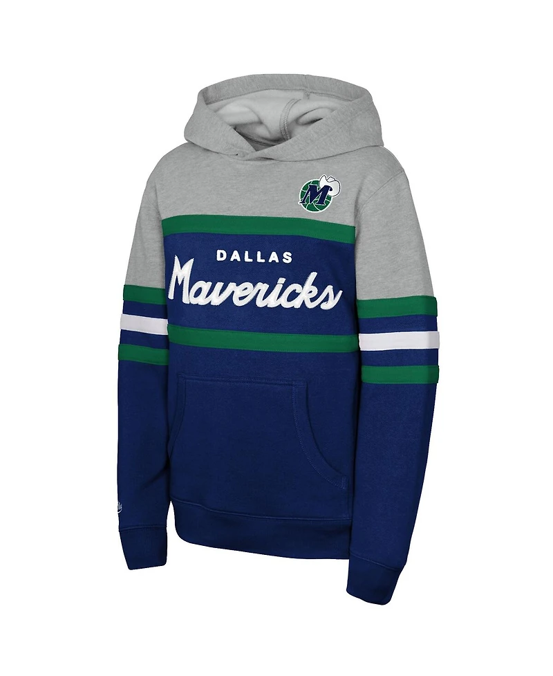 Mitchell & Ness Big Boys and Girls Royal Dallas Mavericks Hoodie