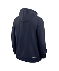 Nike Men's Navy Team Usa Standard Issue Dri-fit Full-Zip Hoodie