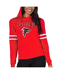 Concepts Sport Women's Red Atlanta Falcons Marathon Lightweight Lounge Pullover Hoodie