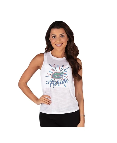 Concepts Sport Women's White Florida Gators Infuse Knit Tank Top