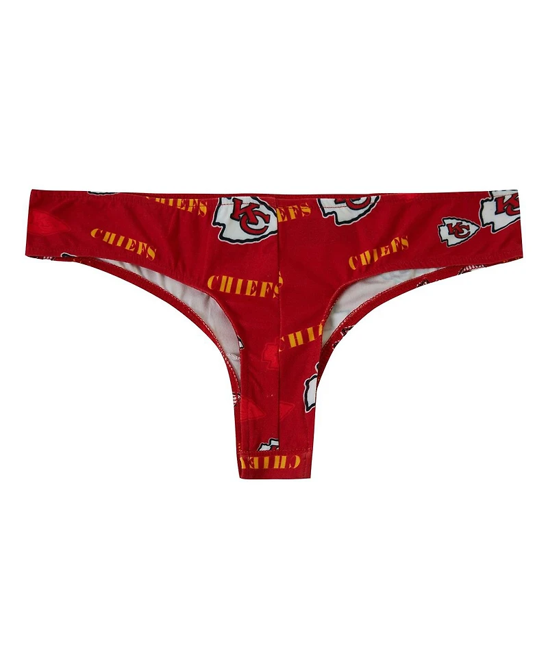 Concepts Sport Women's Red Kansas City Chiefs Mosaic All Over Print Thong