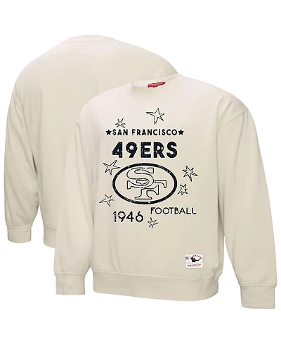 Mitchell & Ness Women's Cream San Francisco 49ers Plus Shooting Star Sweatshirt