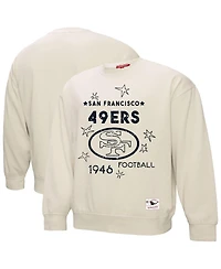 Mitchell & Ness Women's Cream San Francisco 49ers Plus Shooting Star Sweatshirt