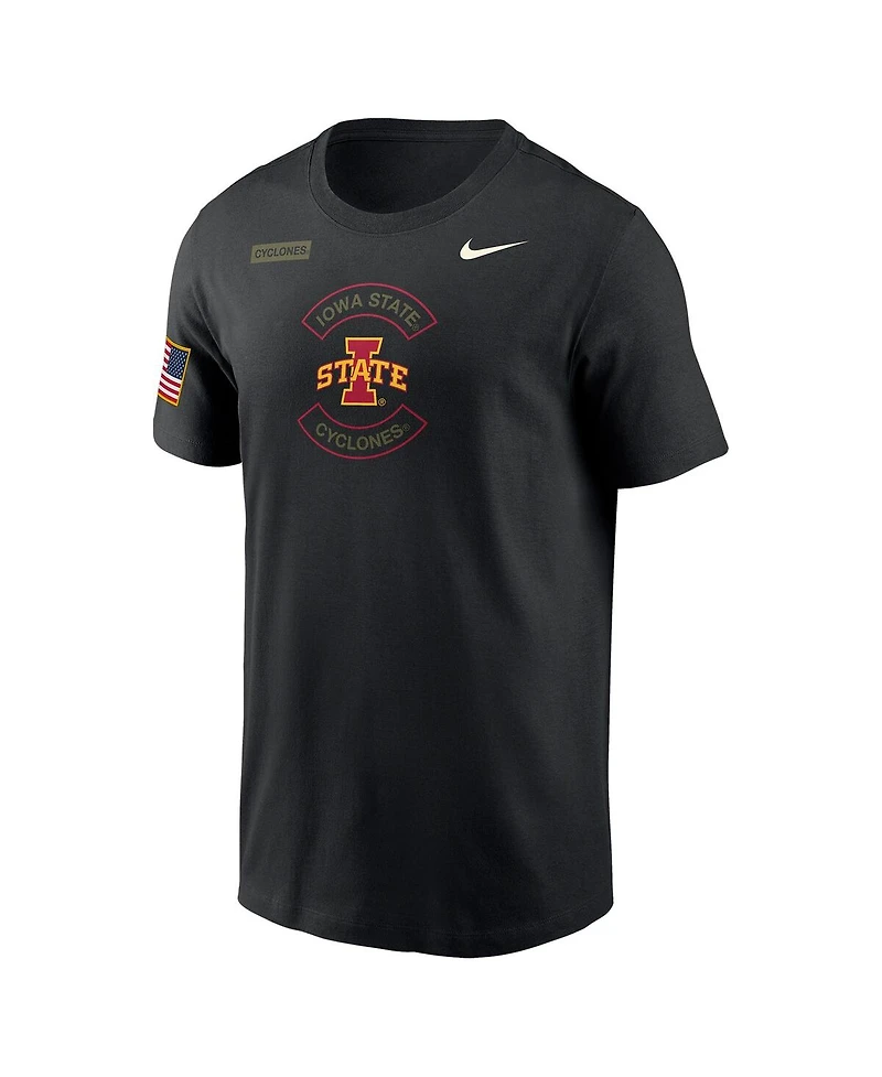 Nike Men's Black Iowa State Cyclones 2025 Military Appreciation Dri-fit T-Shirt