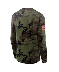 Nike Men's Camo Air Force Falcons 2025 Military Appreciation Legend Dri-fit Long Sleeve T-Shirt