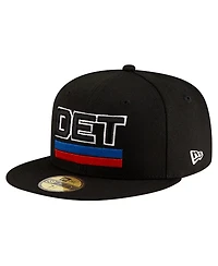 New Era Men's Black Detroit Pistons Statement Edition Jersey Hook 59Fifty Fitted Hat