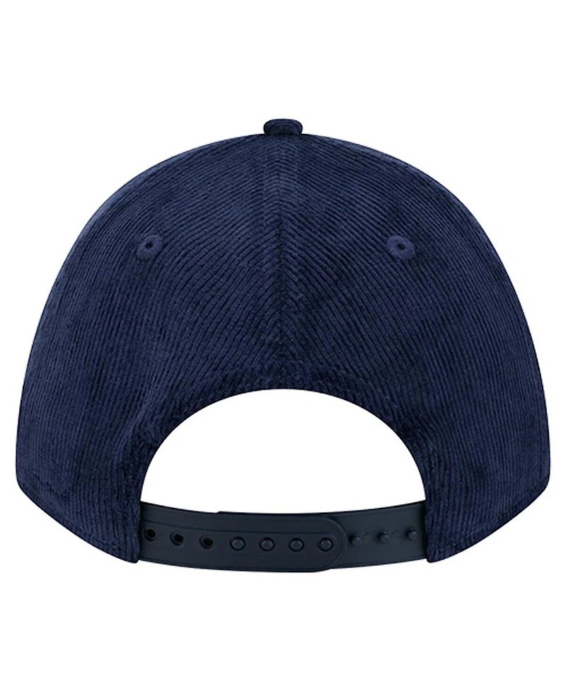 New Era Men's Navy Chicago Bears Cord Corduroy 9FORTY A-Frame Adjustable Hat