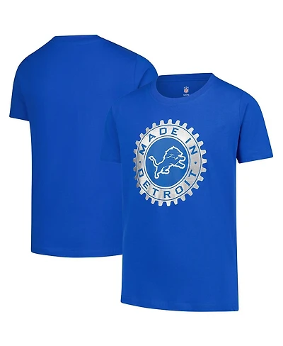 Outerstuff Big Boys and Girls Blue Detroit Lions Team Spirit T-Shirt