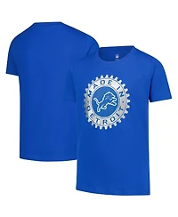 Outerstuff Big Boys and Girls Blue Detroit Lions Team Spirit T-Shirt