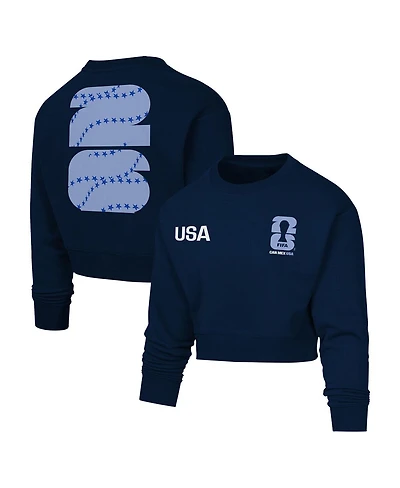 Outerstuff Women's Navy Fifa World Cup 2026 Cropped Sweatshirt