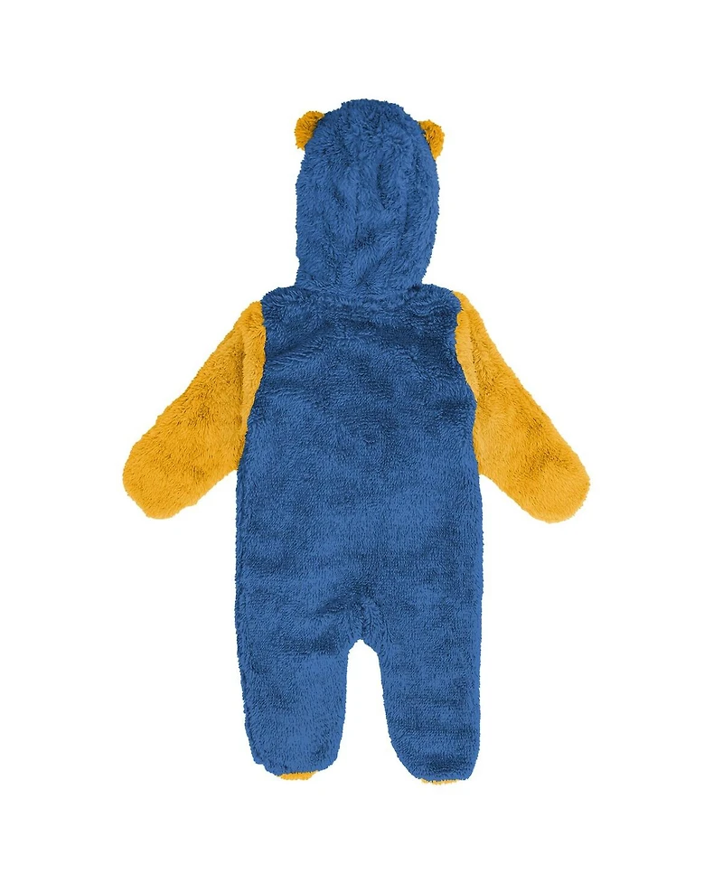 Outerstuff Newborn Blue St. Louis Blues Stay Napping Fleece Bunting Full-Zip Hooded Sleeper