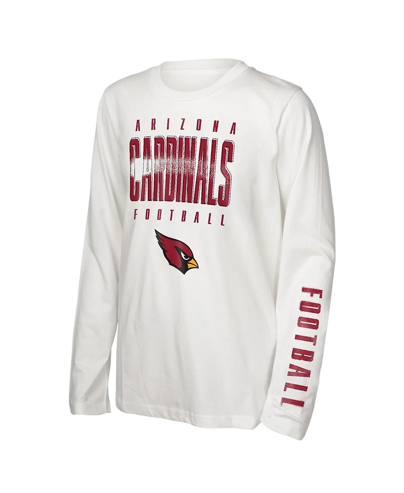 Outerstuff Big Boys and Girls Arizona Cardinals The Mix Combo T-Shirt Set