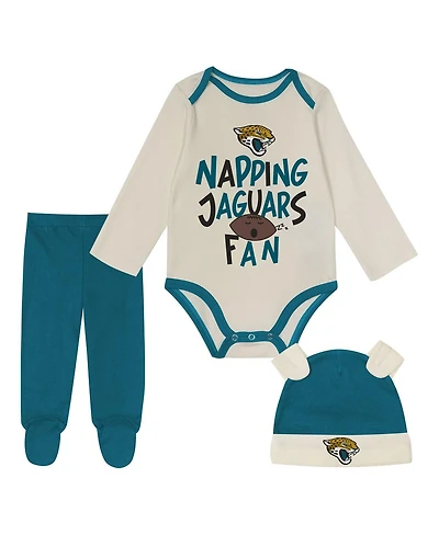 Outerstuff Baby Boys and Girls 3-Pack Jacksonville Jaguars Little Champ Bodysuit Set