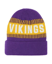 Outerstuff Big Boys and Girls Purple Minnesota Vikings Bright Lights Cuffed Knit Hat