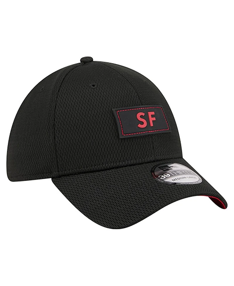 New Era Men's Black San Francisco 49ers Scoreboard 39THIRTY Flex Hat