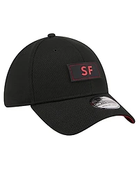 New Era Men's Black San Francisco 49ers Scoreboard 39THIRTY Flex Hat