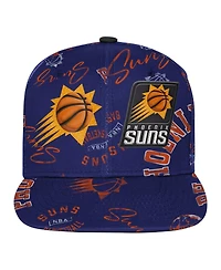 Outerstuff Big Boys and Girls Purple Phoenix Suns Street Hooper Allover Print Snapback Hat