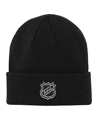 Outerstuff Big Boys and Girls Black New Jersey Devils 2.0 Essential Cuffed Knit Hat