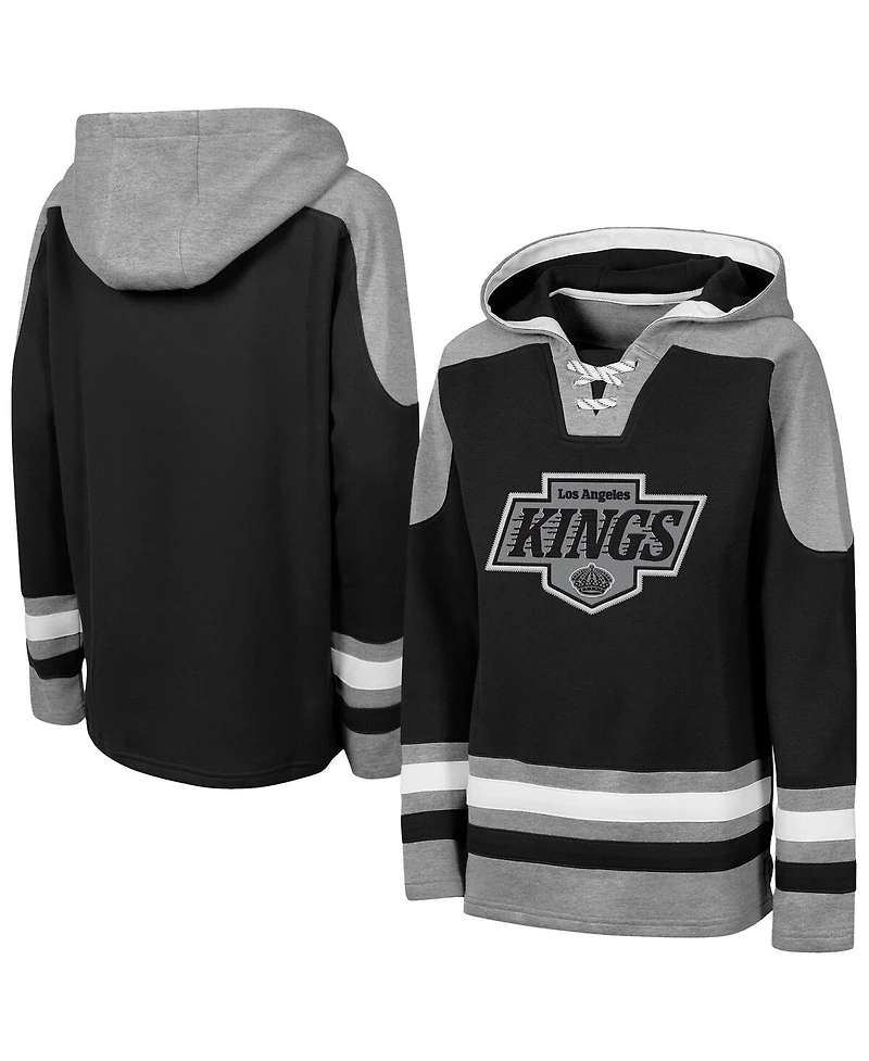 Outerstuff Big Boys and Girls Black Los Angeles Kings Must Have Home V-Neck Hoodie