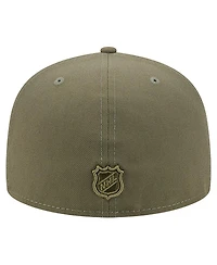 New Era Men's Olive York Rangers Military Appreciation Flag 59FIFTY Fitted Hat