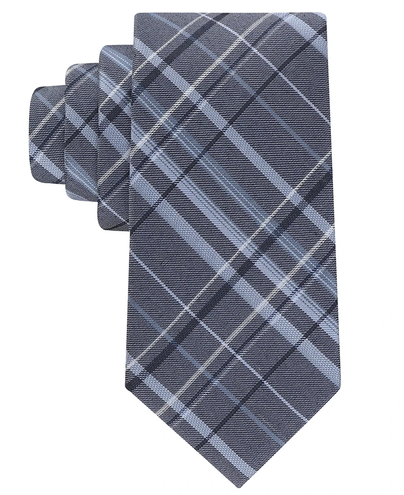 Calvin Klein Men's Theodore Plaid Pattern Tie