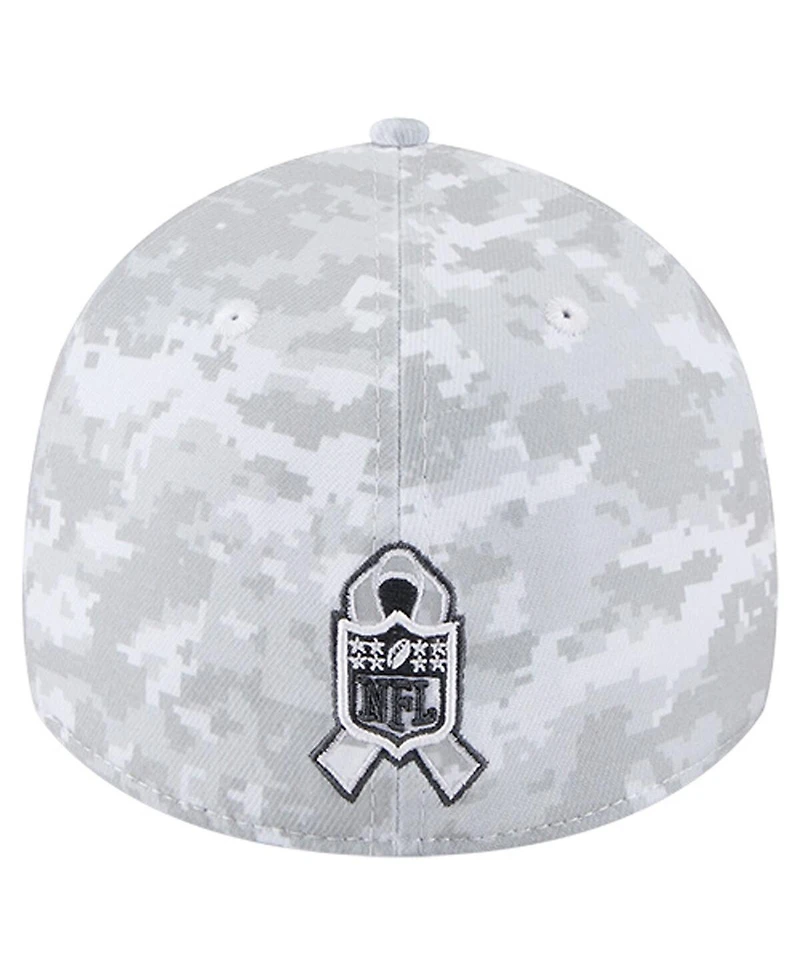 New Era Men's White Detroit Lions 2025 Salute to Service Digital Camo Fan Pack 39THIRTY Flex Hat