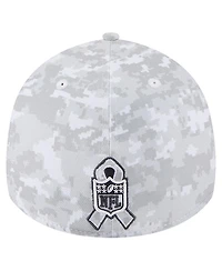 New Era Men's White Baltimore Ravens 2025 Salute to Service Digital Camo Fan Pack 39THIRTY Flex Hat