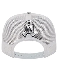 New Era Men's Gray Kansas City Chiefs Salute to Service Fan Pack 9SEVENTY Trucker Adjustable Hat