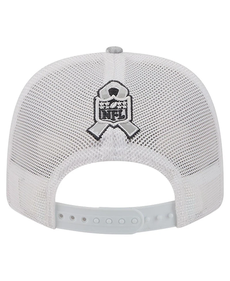 New Era Men's Gray Baltimore Ravens Salute to Service Fan Pack 9SEVENTY Trucker Adjustable Hat