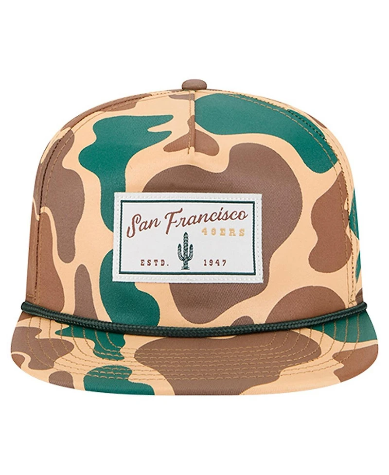 New Era Men's Camo San Francisco 49ers Duck Rope 19TWENTY Adjustable Hat