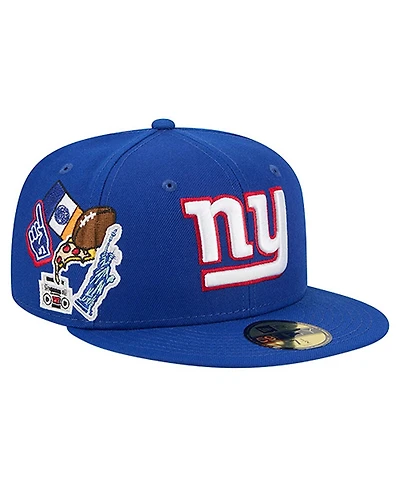 New Era Men's Royal York Giants Group Chat 59FIFTY Fitted Hat