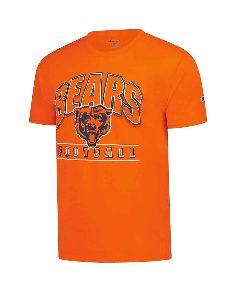 Champion Men's Orange Chicago Bears Football T-Shirt