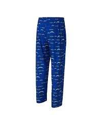 Concepts Sport Men's Royal Los Angeles Chargers Mosaic All Over Print Pants