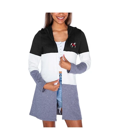 Gameday Couture Women's Black Georgia Bulldogs Color Block Hooded Cardigan