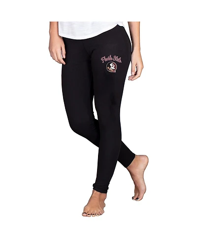 Concepts Sport Women's Black Florida State Seminoles Fraction Essential Leggings