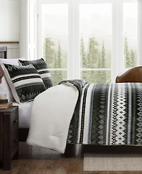 Eddie Bauer Shelton Fair Isle Plush 3-Pc. Comforter Set