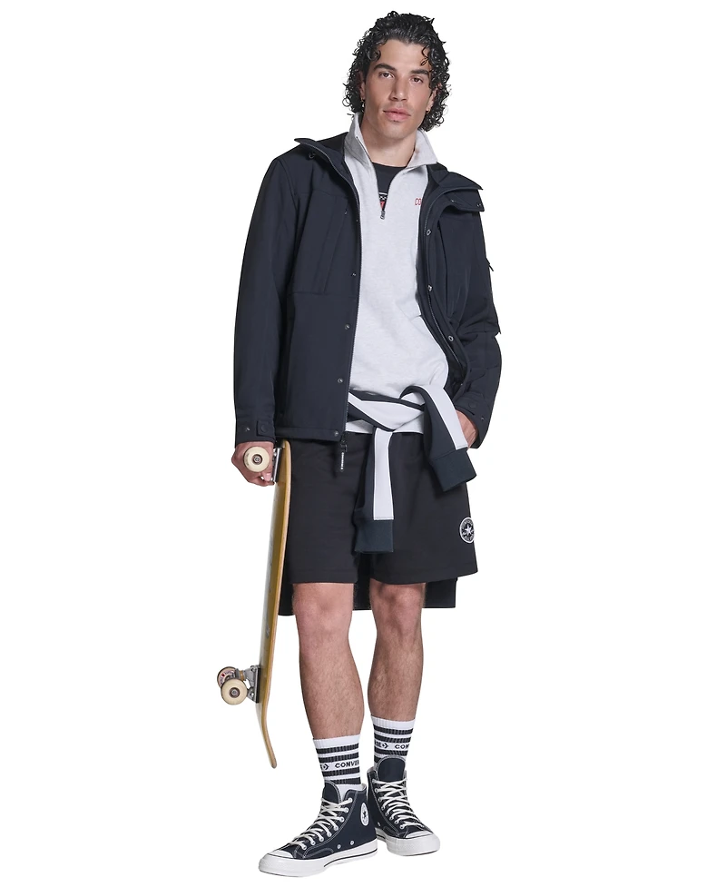 Converse Men's Hooded Long-Sleeve Jacket