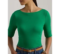 Lauren Ralph Petite Boat Neck T-Shirt