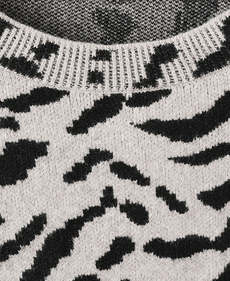 Mango Women's Animal Print Sweater