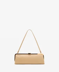 Mango Women's Metallic Clutch Handbag