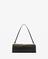 Mango Women's Metallic Clutch Handbag